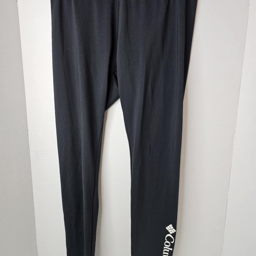 Columbia Black Active Leggings with Subtle Logo